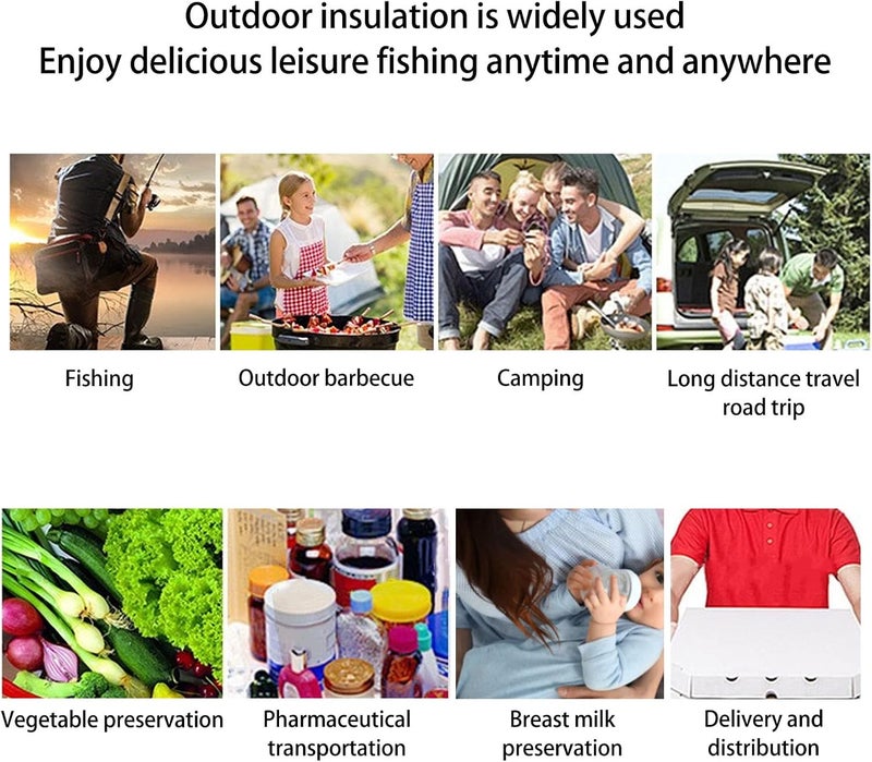 woobles Food Warming Tote, Portable Mini Oven Oxford Cloth Control Temperature Wide Applicable for Home (Black) - Image 5